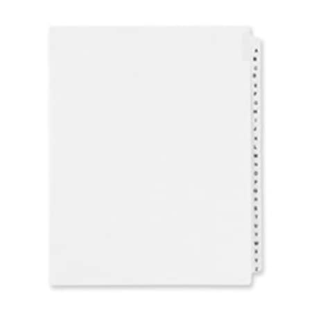 Workstationpro Consumer Products  Legal Divider W-Letter in.Fin.- Side Tab- 11in.x8-.50in.- 25-PK TH687167
